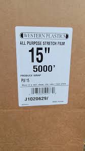 [4832] Western Plastic PW15 15" X 5000' Green Produce Film