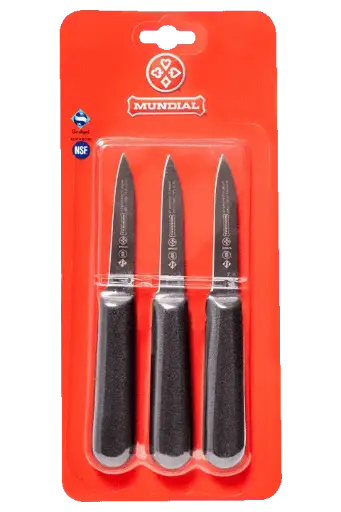 [SC5601] Mundial SC5601-3 Paring Knife Chef's Style 5600 Series 3.25 inches Black Set of 3