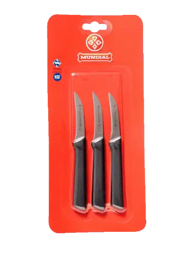 [0541-3] Mundial SC0541-3 Paring Knife Peeling&Tourne 5600 Series 3 inches Black Set of 3