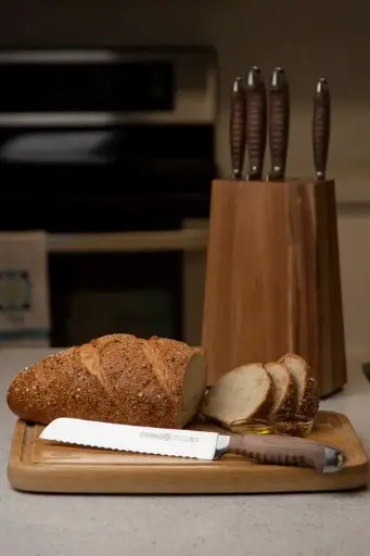 [3321-8E] Mundial 3321-8E Bread Serrated Knife Nobilis Series 8 inches Wood