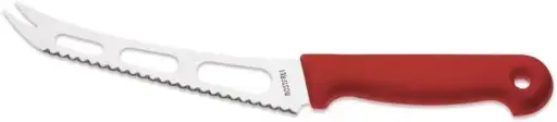 Giesser Since 1776 – Made in Germany – Cheese Knife Red, Basic Red, Blade 15 cm, Non-Slip, Soft Cheese Knife, Dishwasher Safe, Rustproof